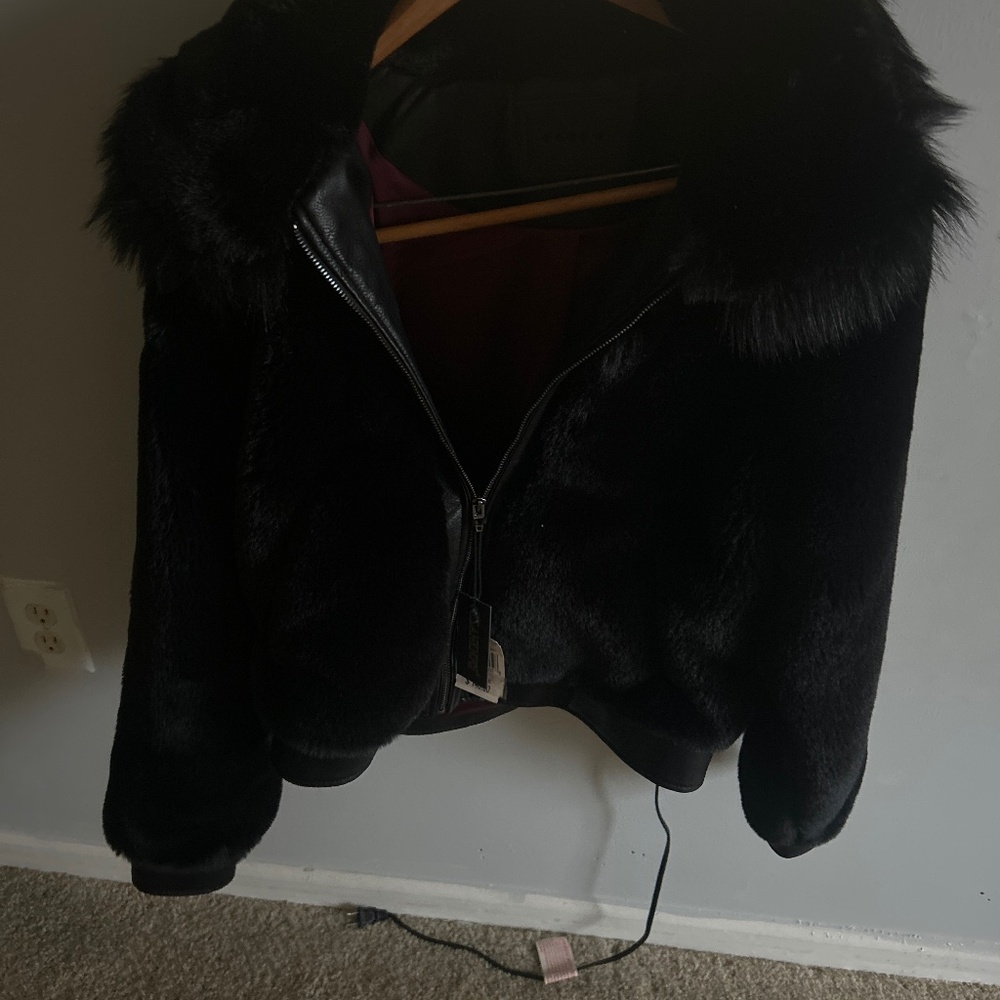 Fur leather trim